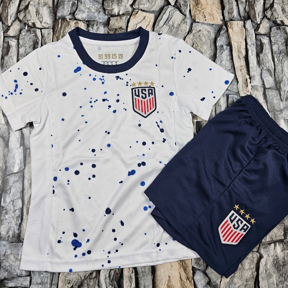 USA Kids (girls) Soccer Jersey Kit Youth/ jersey for girls/ Jersey and Shorts